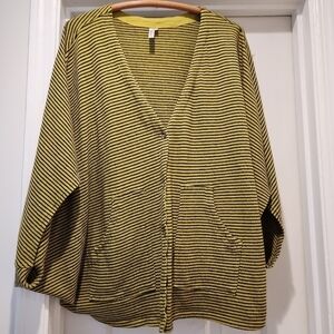 Kleen Women's Artsy Dolman Sleeve button front Cardigan dolman sleeve  XL